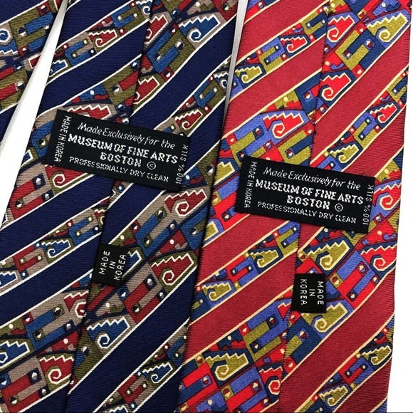 Vintage Museum of Fine Arts Boston: Two Tie Bundle - Picture 3 of 5